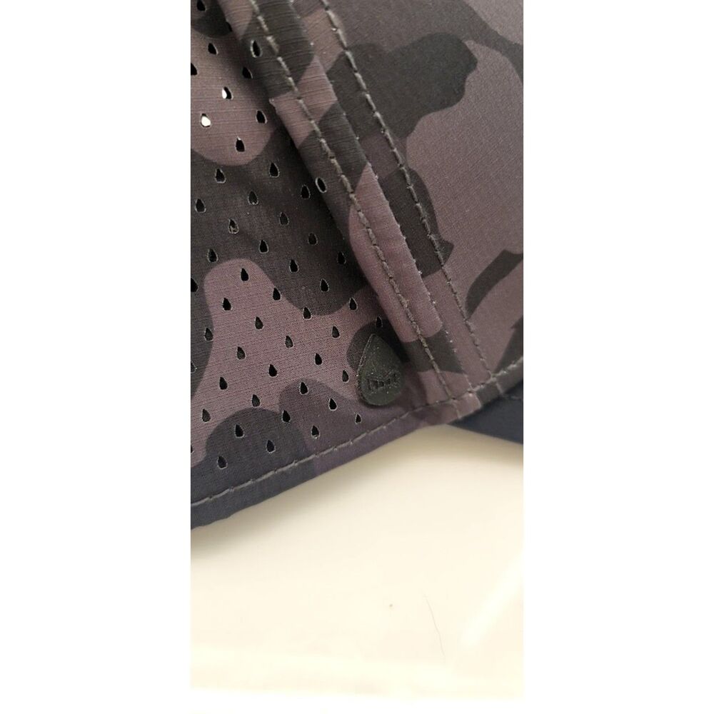 Melin A-Game Hydro Black Camo Performance Snapback Besom Pocket Men's OS - Picture 9 of 11